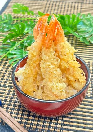職人の味を完全再現！秘伝タレの海老天丼😋-レシピのメイン写真