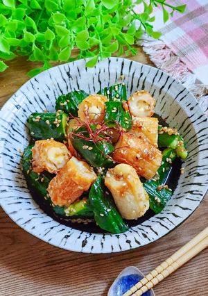 すぐ出来る！きゅうりと竹輪チーズ和え-レシピのメイン写真