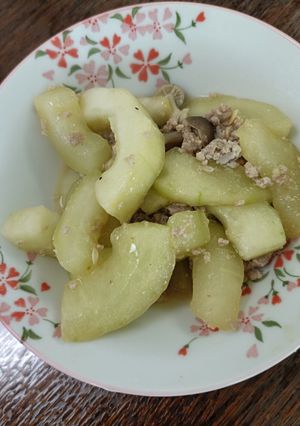 はぐら瓜と豚ひき肉の中華炒め-レシピのメイン写真