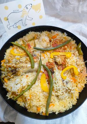 鶏手羽元カレー風味炊き込みご飯-レシピのメイン写真