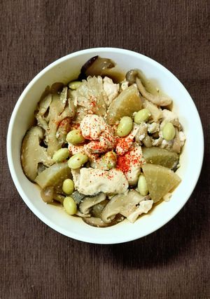 大根 きのこ 枝豆♪ 鶏ささみ肉の 煮物✿和食✿-レシピのメイン写真