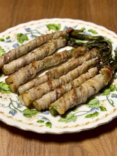 豚バラ肉巻きウド焼き-レシピのメイン写真