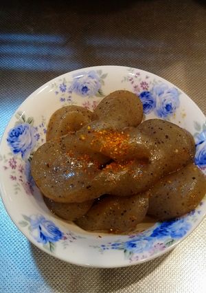 こんにゃくの七味唐辛子ガーリック炒め-レシピのメイン写真