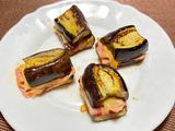 なす🍆とベーコン🥓チーズ🧀の挟み焼き😃