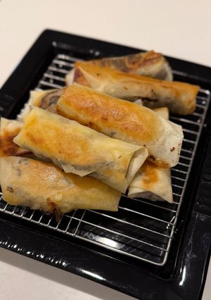 秋を味わう!きのこの春巻き⭐︎-レシピのメイン写真