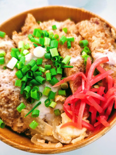 簡単のっけ弁当:カツ丼-レシピのメイン写真