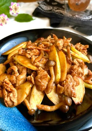 夕食おつまみ★豚こまマコモダケしめじのピリ辛炒め-レシピのメイン写真