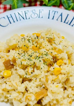 簡単☆なめ茸 コーン・バター炒飯-レシピのメイン写真