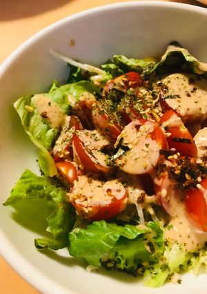プチトマトの胡麻ドレ胡麻かけサラダ-レシピのメイン写真