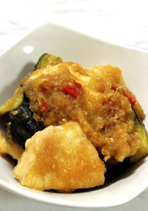 なすと鶏胸肉のピリ辛みぞれ煮-レシピのメイン写真