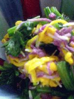 はなびし草のほうれん草と菊の花のお浸し-レシピのメイン写真