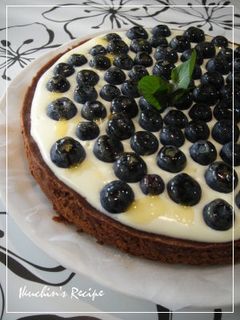 レアチーズケーキ 黒タルトで-レシピのメイン写真