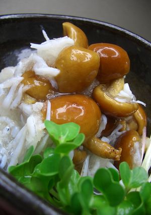 なめことしらすの大根おろし和え-レシピのメイン写真
