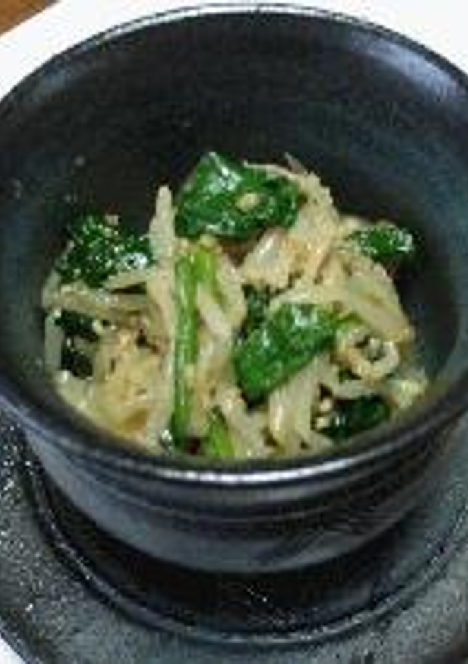 ほうれん草ともやしの和え物-レシピのメイン写真