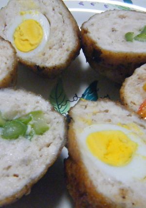 鶏ひき肉の３色ボール-レシピのメイン写真