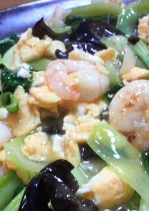 海老とチンゲン菜の中華炒め-レシピのメイン写真