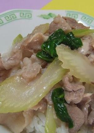 豚セロ丼♪ノンオイル中華-レシピのメイン写真