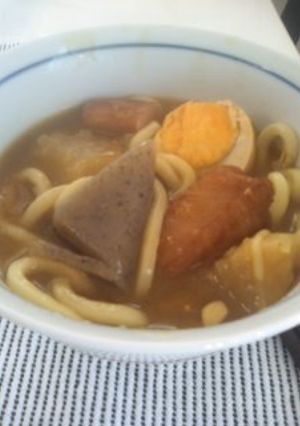 残ったおでんｄｅカレーうどん♪-レシピのメイン写真