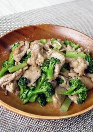 ブロッコリーと豚こま肉の中華炒め-レシピのメイン写真