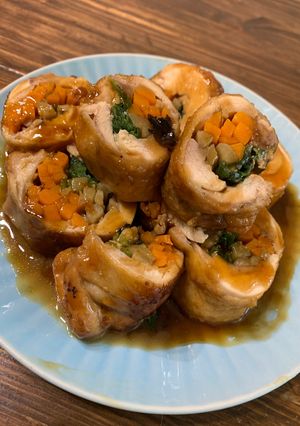 柔らか美味しい☆鶏もも野菜巻き☆八幡巻き-レシピのメイン写真