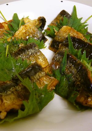 定番サンマ料理★サンマの照焼き大葉包み-レシピのメイン写真