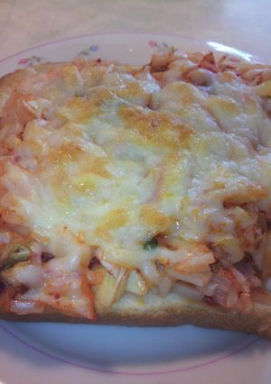 ケチャキムチーズトースト-レシピのメイン写真