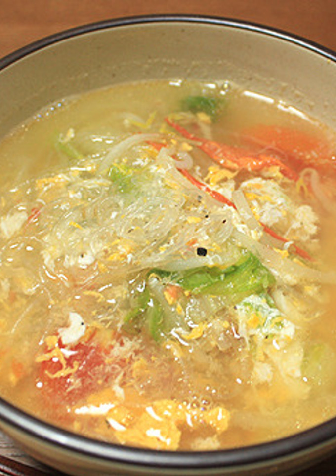 体温まる☆白菜とトマトの中華風スープ-レシピのメイン写真