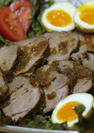 圧力鍋で美味しい焼き豚&半熟味玉-レシピのメイン写真