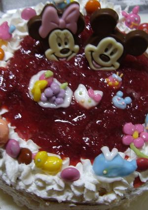 子供のためのお誕生日ケーキ＾＾-レシピのメイン写真