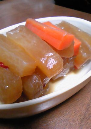 大根と人参のきんぴら風煮込み-レシピのメイン写真
