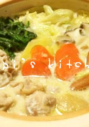 まろやかぁ❤白味噌仕立てのチーズ鍋❤-レシピのメイン写真
