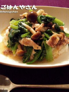 豚肉と小松菜のあんかけご飯★★-レシピのメイン写真