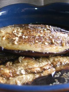 焼きなすゴマめんつゆ漬け-レシピのメイン写真