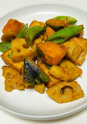 厚揚げと野菜炒め-レシピのメイン写真