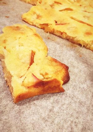 リンゴとバナナの天板ケーキ-レシピのメイン写真