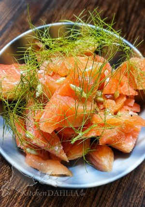 蜂蜜で無限！サーモンのルイベ🐟️道産子デザート化🍯-レシピのメイン写真