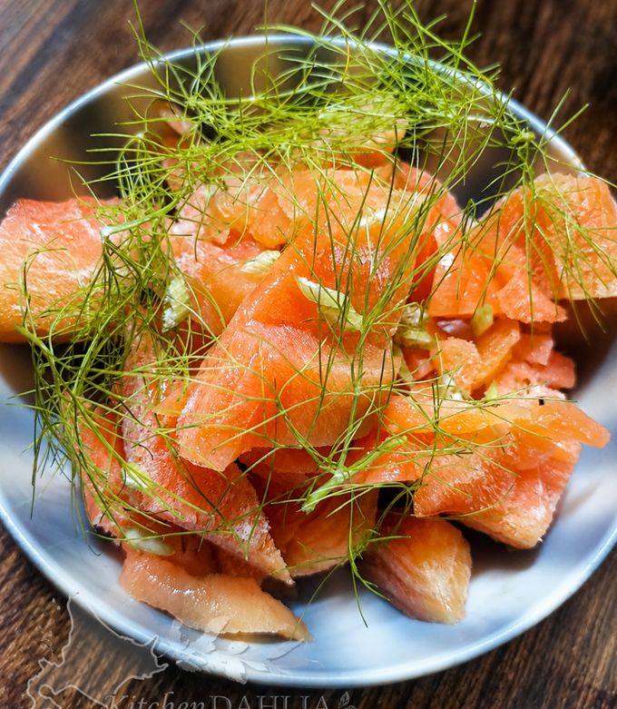蜂蜜で無限!サーモンのルイベ🐟️道産子デザート化🍯-レシピのメイン写真