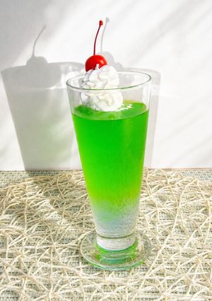 夏おやつ♪かき氷シロップでシュワシュワ寒天ゼリー-レシピのメイン写真