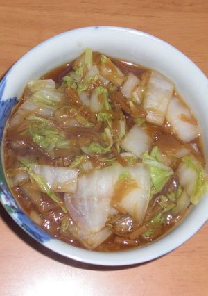 白菜となめ茸のホットサラダ-レシピのメイン写真