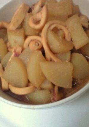 大根とイカの簡単煮♫-レシピのメイン写真
