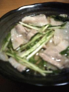 豚肉+水菜の煮物-レシピのメイン写真