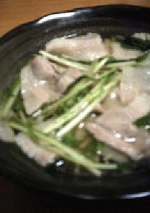 豚肉＋水菜の煮物-レシピのメイン写真