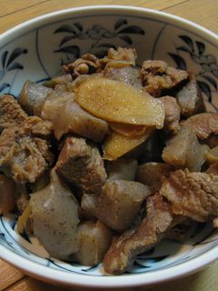 牛すじとこんにゃくの簡単しょうが醤油煮-レシピのメイン写真