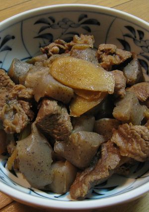 牛すじとこんにゃくの簡単しょうが醤油煮-レシピのメイン写真