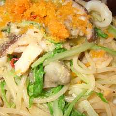 からすみと水菜のシーフードパスタ-レシピのメイン写真