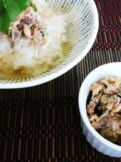 ご飯のお供に♪鯵の干物でなめろう風-レシピのメイン写真