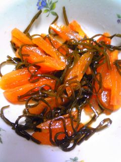 大好評☆柿の塩昆布和え-レシピのメイン写真