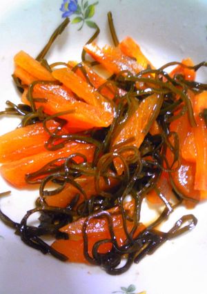 大好評☆柿の塩昆布和え-レシピのメイン写真