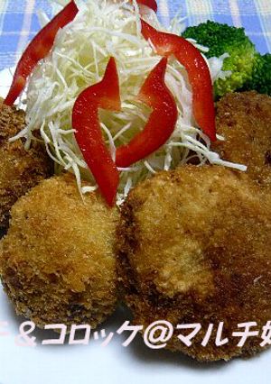 今夜は揚げ立て☆コロッケ&メンチ☆-レシピのメイン写真