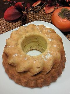 ふんわり♪柿のチーズクリームケーキ-レシピのメイン写真